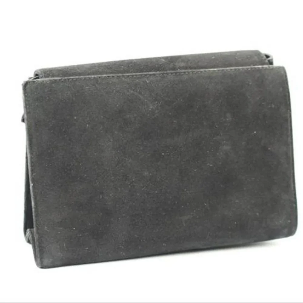 Salvatore Ferragamo  Suede Flap Woc Msml9 Black